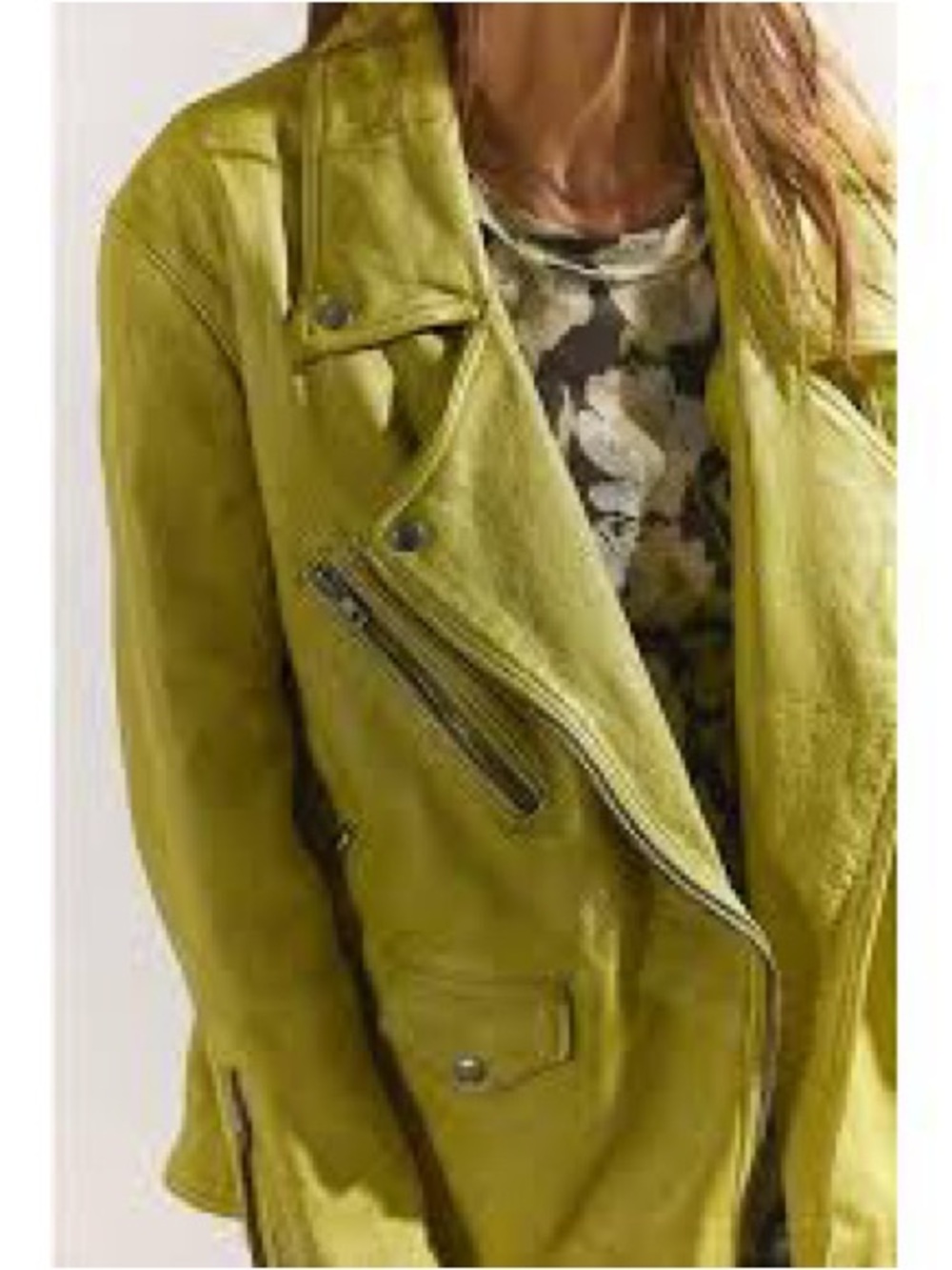 Free People We The Free Jealousy Leather Moto Jacket - Small